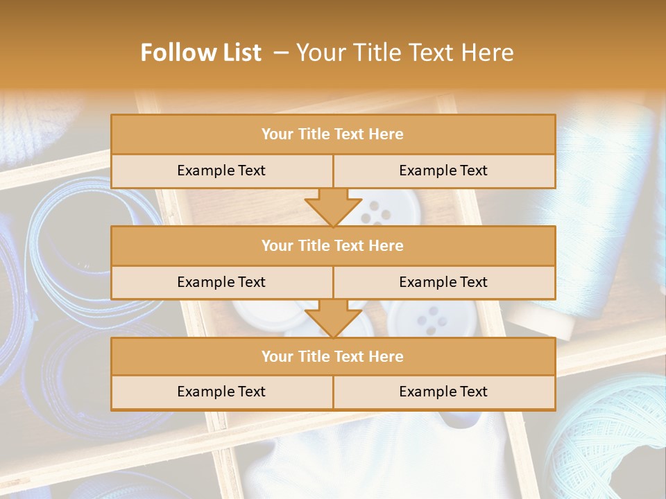 Spool Reel Bobbin PowerPoint Template