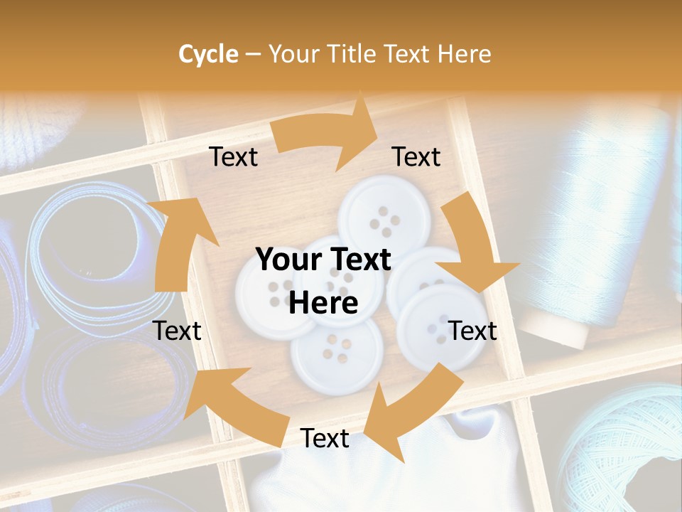 Spool Reel Bobbin PowerPoint Template