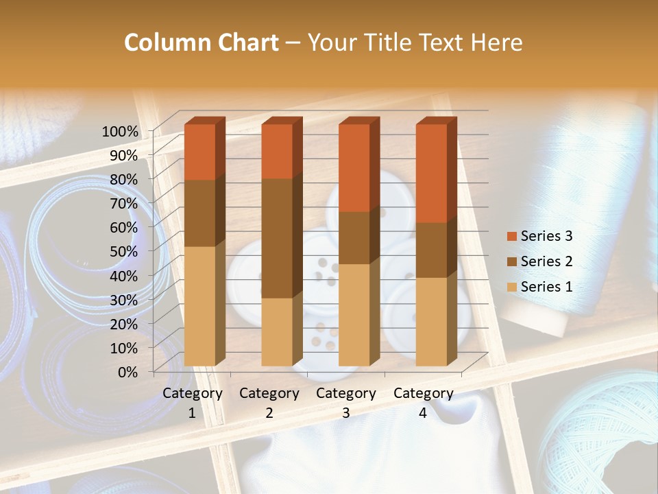 Spool Reel Bobbin PowerPoint Template