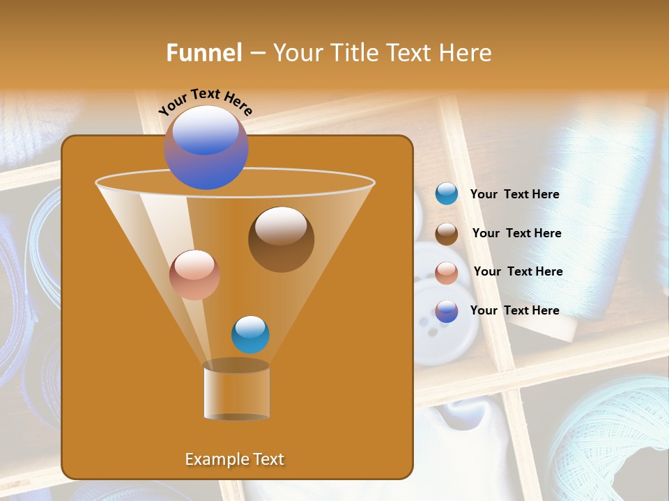 Spool Reel Bobbin PowerPoint Template