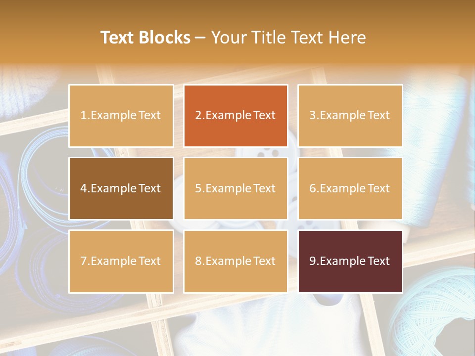 Spool Reel Bobbin PowerPoint Template