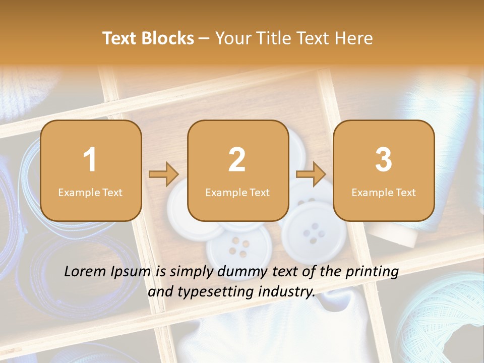 Spool Reel Bobbin PowerPoint Template
