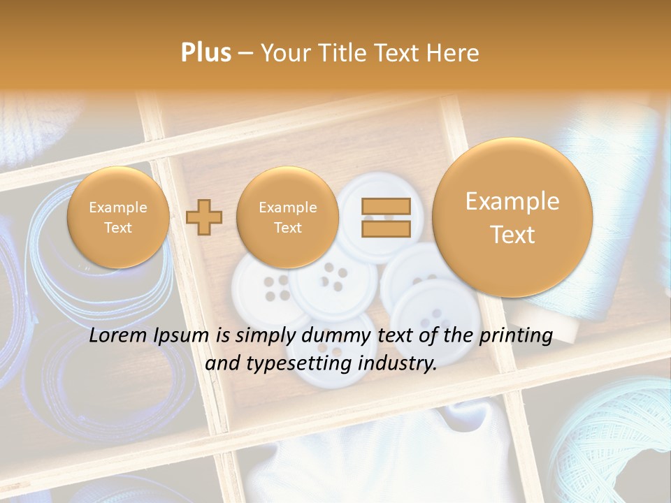 Spool Reel Bobbin PowerPoint Template