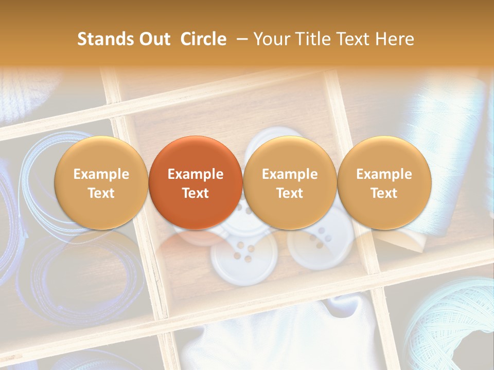 Spool Reel Bobbin PowerPoint Template