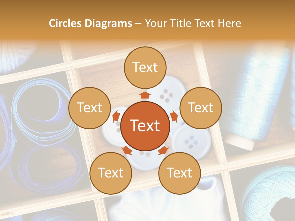 Spool Reel Bobbin PowerPoint Template