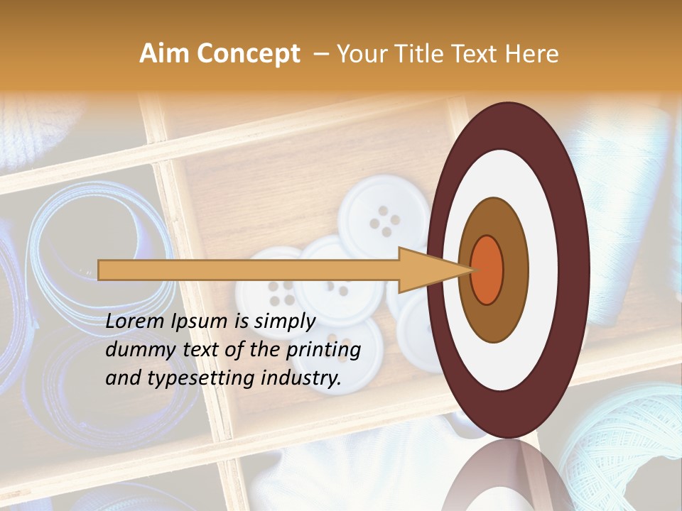 Spool Reel Bobbin PowerPoint Template