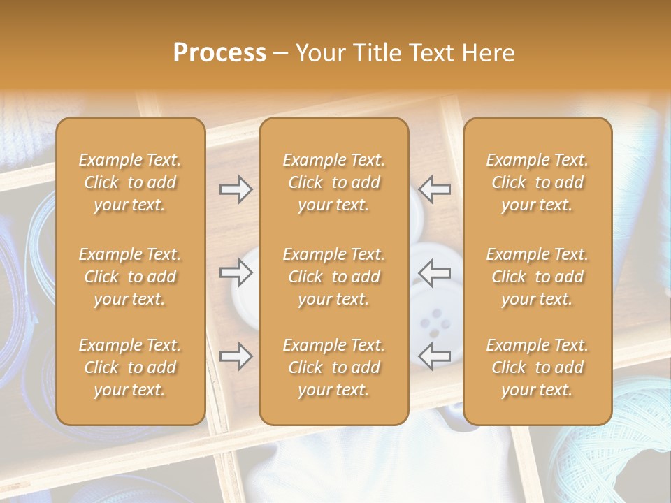 Spool Reel Bobbin PowerPoint Template
