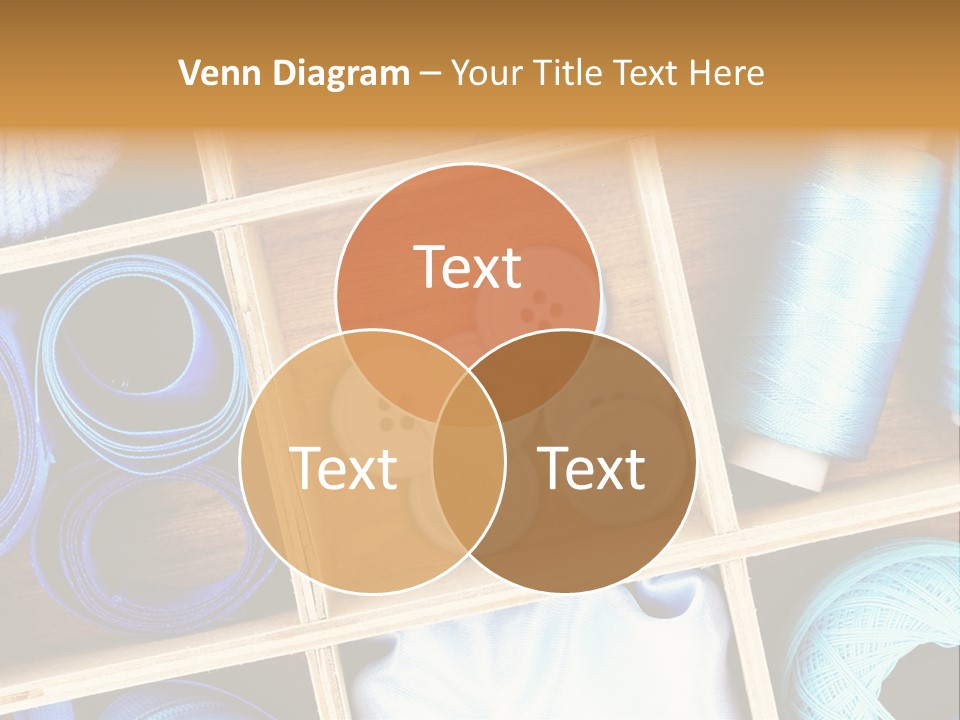 Spool Reel Bobbin PowerPoint Template