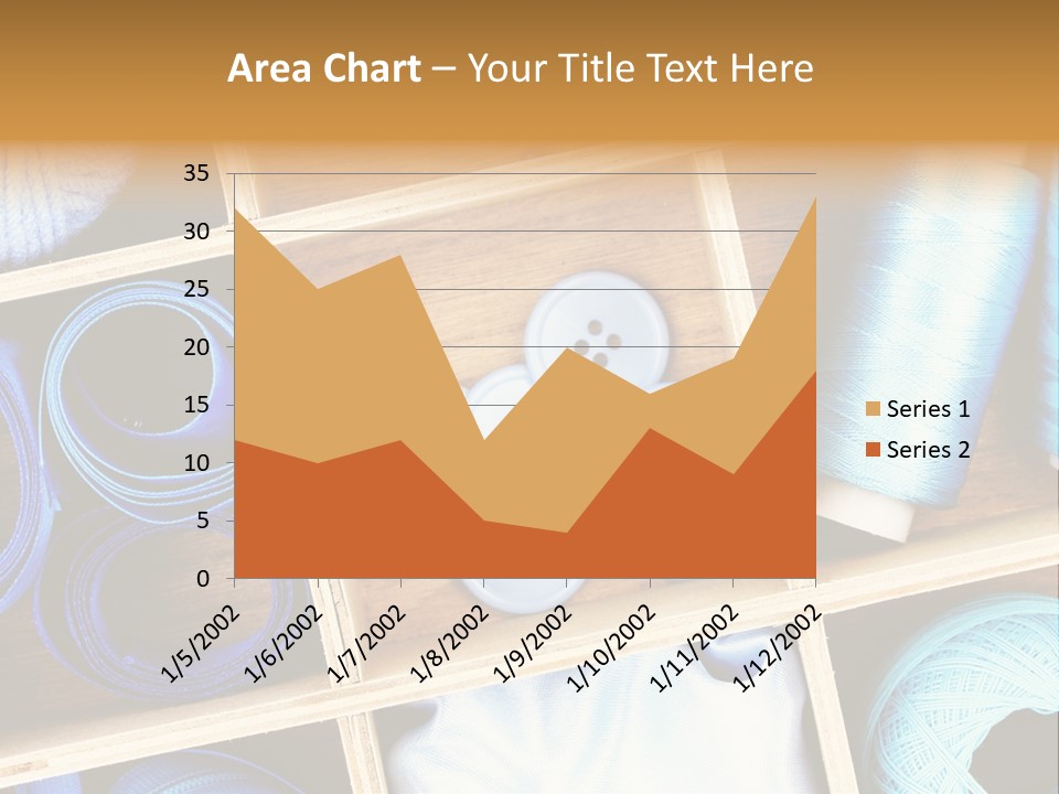 Spool Reel Bobbin PowerPoint Template