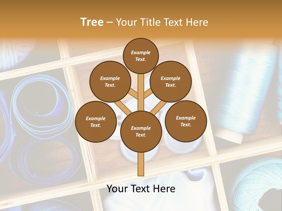 Spool Reel Bobbin PowerPoint Template