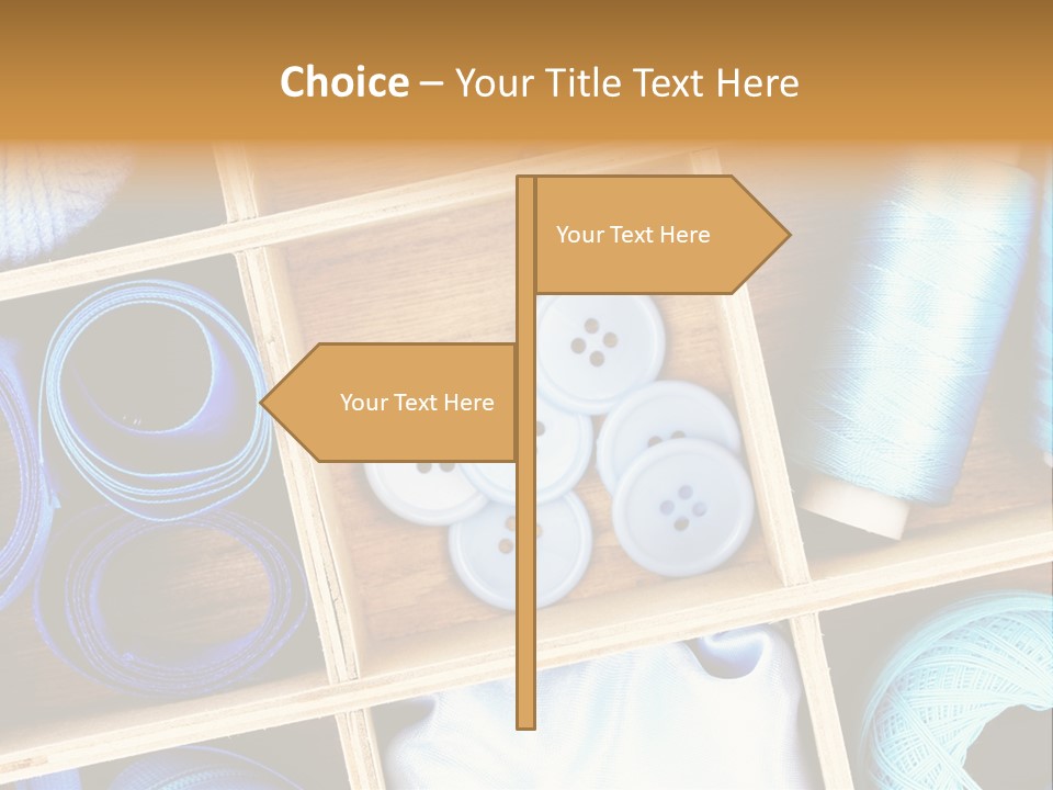 Spool Reel Bobbin PowerPoint Template