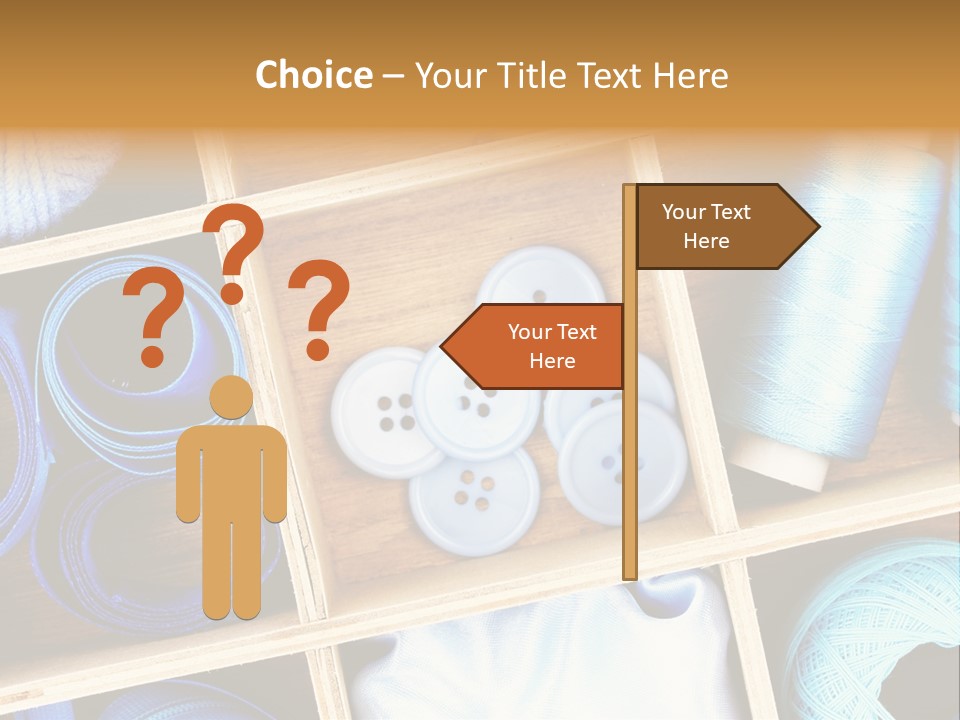 Spool Reel Bobbin PowerPoint Template