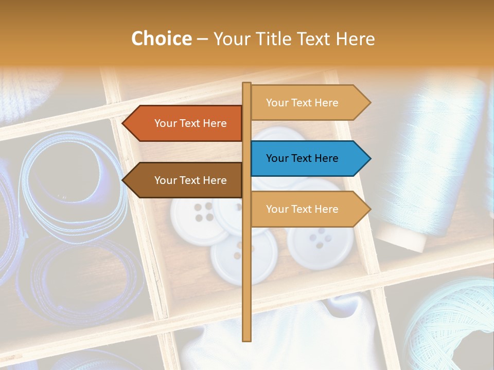 Spool Reel Bobbin PowerPoint Template