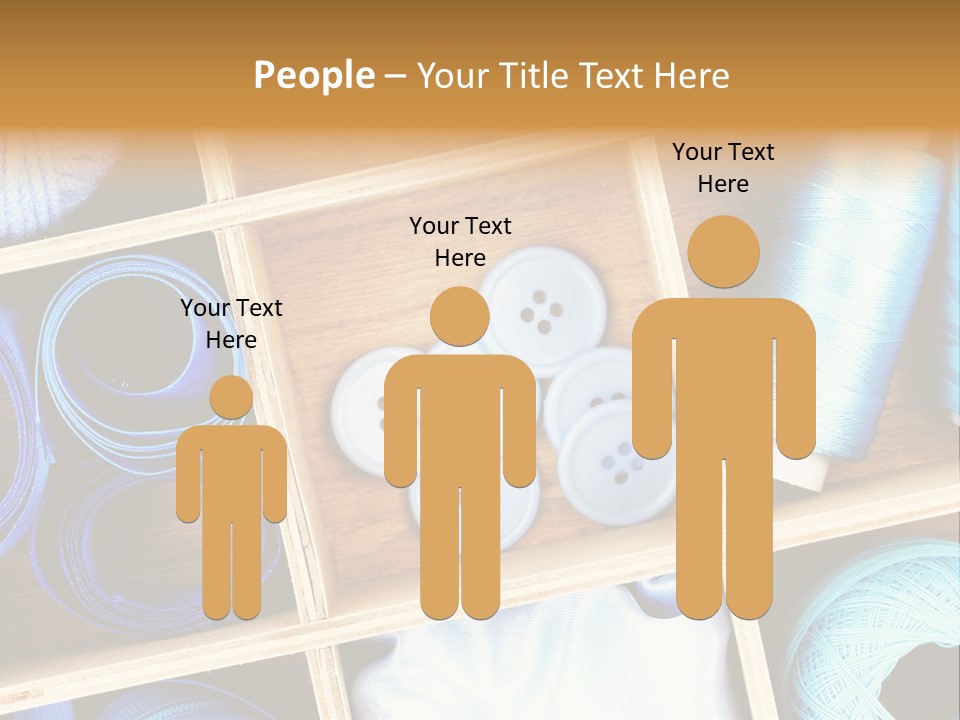 Spool Reel Bobbin PowerPoint Template