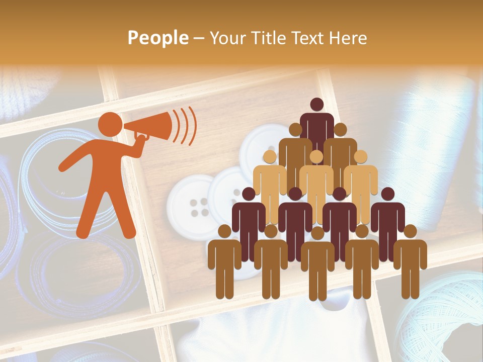 Spool Reel Bobbin PowerPoint Template