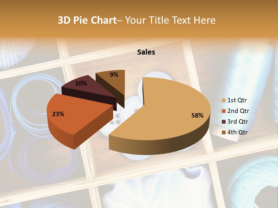 Spool Reel Bobbin PowerPoint Template