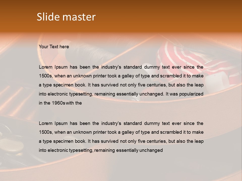 Nobody Instrument Accessory PowerPoint Template