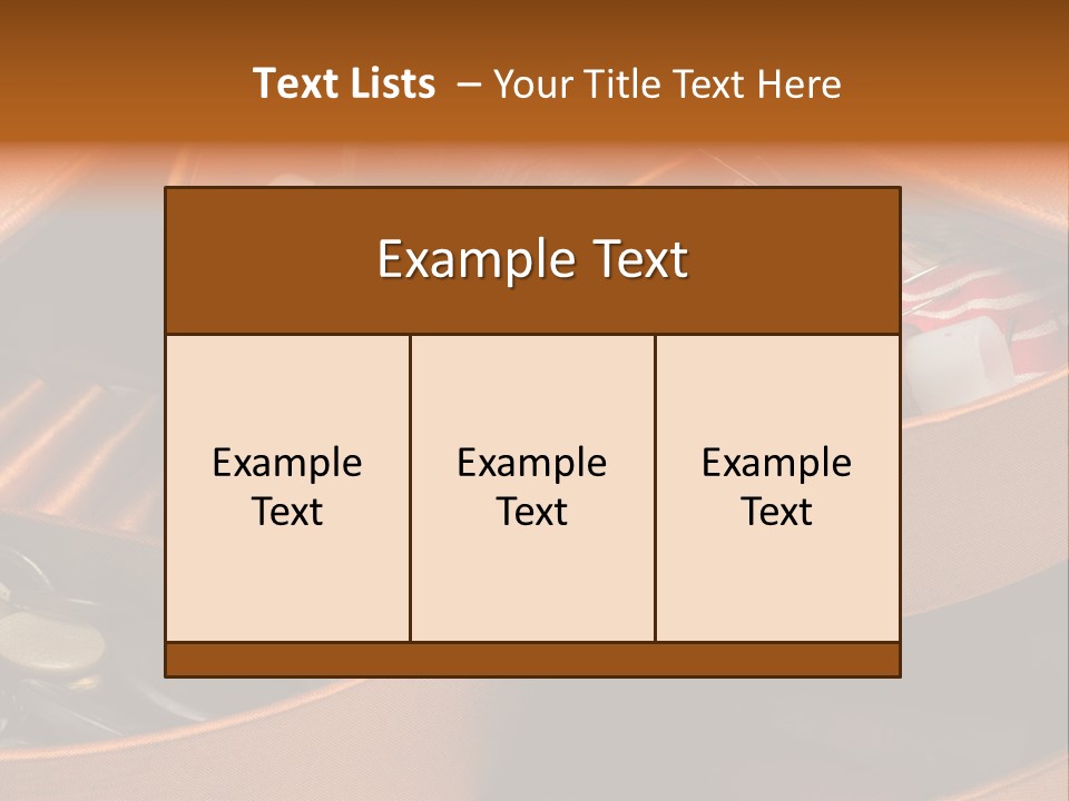 Nobody Instrument Accessory PowerPoint Template