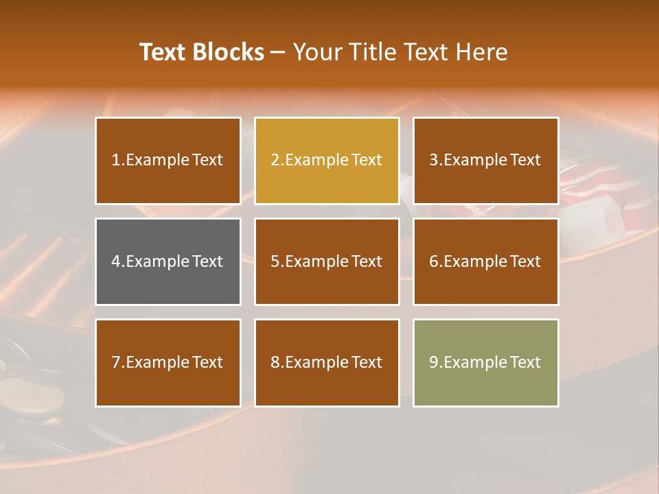 Nobody Instrument Accessory PowerPoint Template