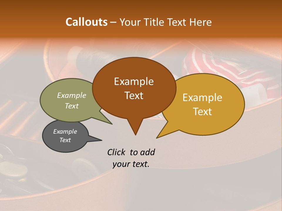 Nobody Instrument Accessory PowerPoint Template