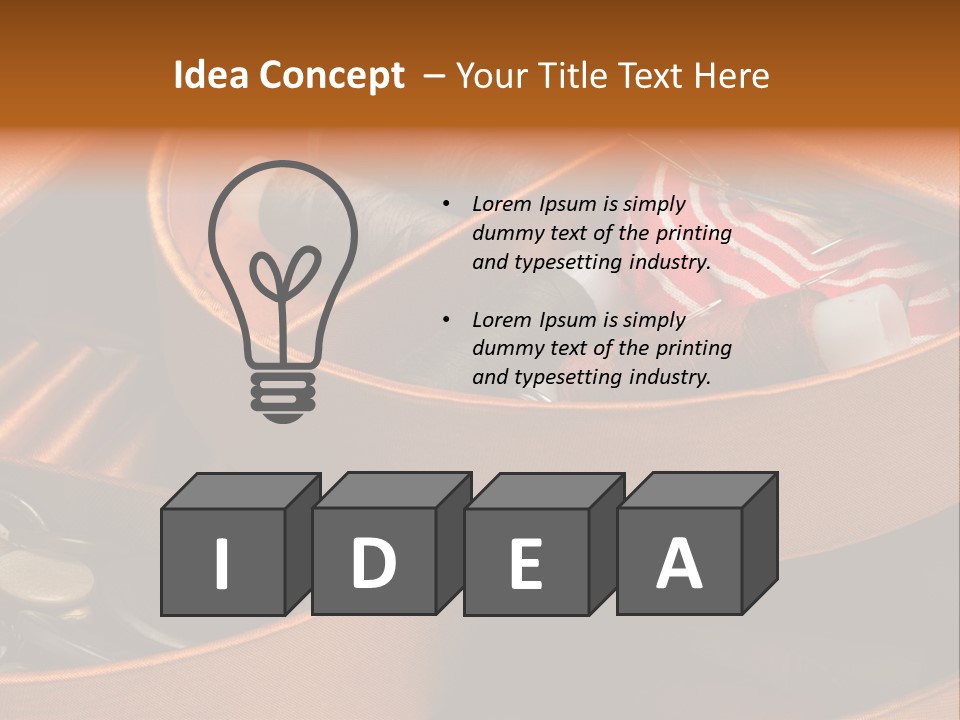Nobody Instrument Accessory PowerPoint Template