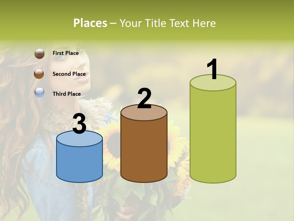 Lifestyle Flora Sunflowers PowerPoint Template