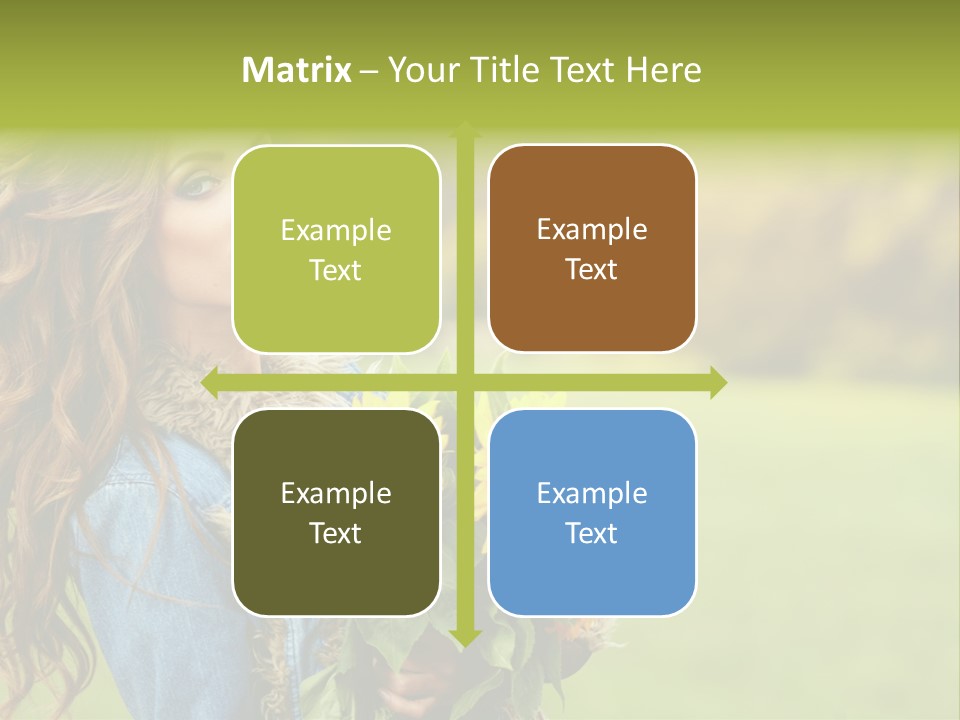 Lifestyle Flora Sunflowers PowerPoint Template