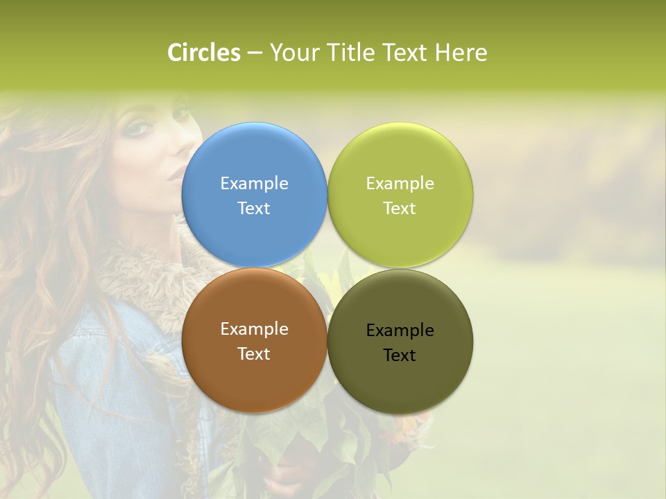 Lifestyle Flora Sunflowers PowerPoint Template