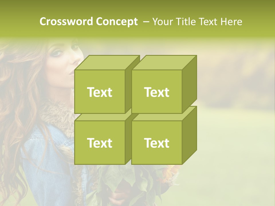 Lifestyle Flora Sunflowers PowerPoint Template