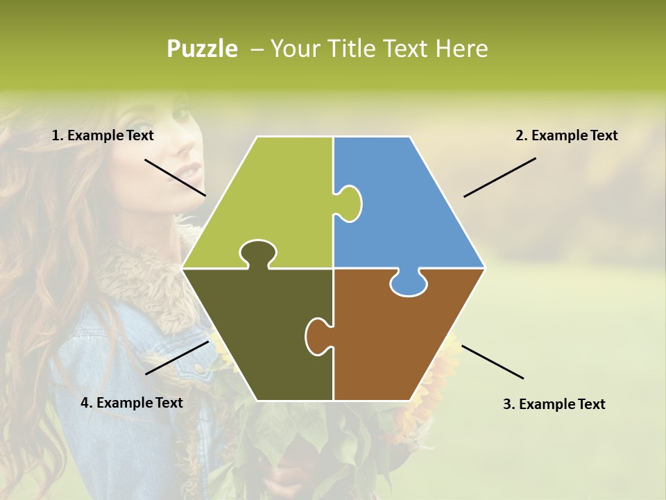 Lifestyle Flora Sunflowers PowerPoint Template