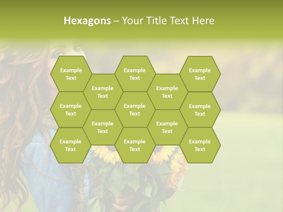 Lifestyle Flora Sunflowers PowerPoint Template