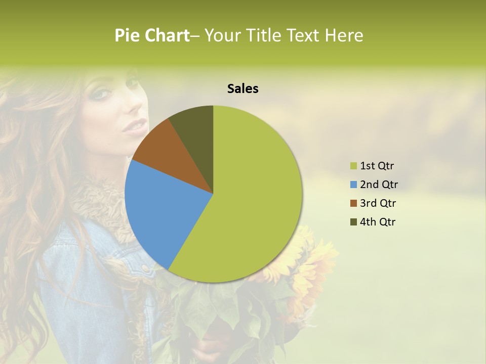 Lifestyle Flora Sunflowers PowerPoint Template