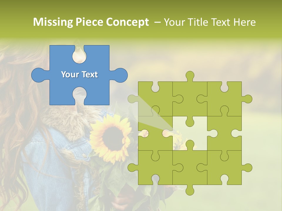 Lifestyle Flora Sunflowers PowerPoint Template