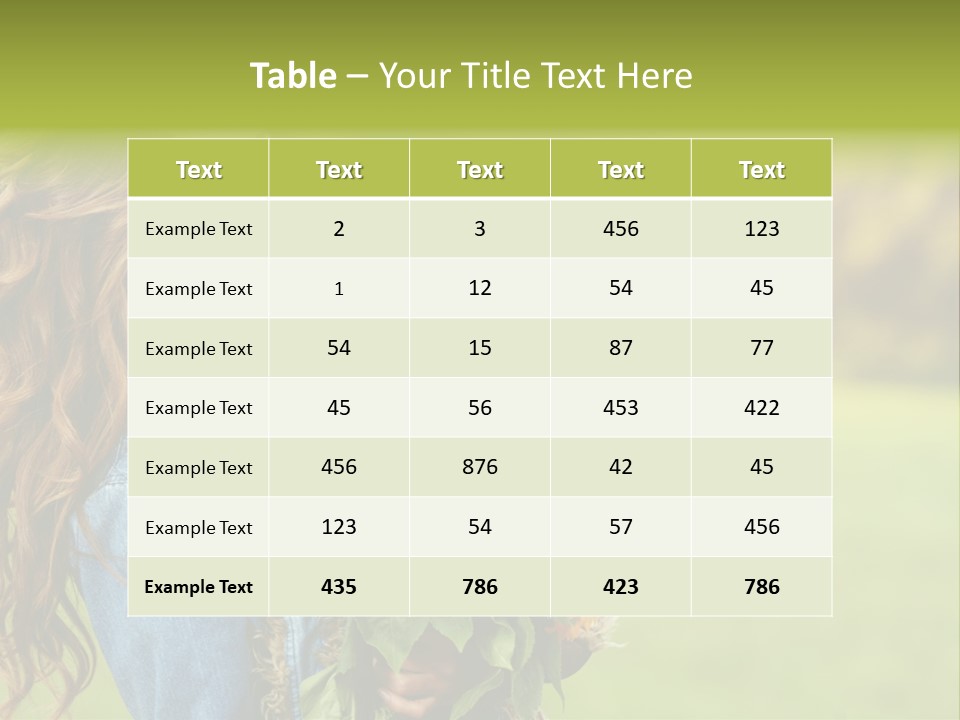 Lifestyle Flora Sunflowers PowerPoint Template