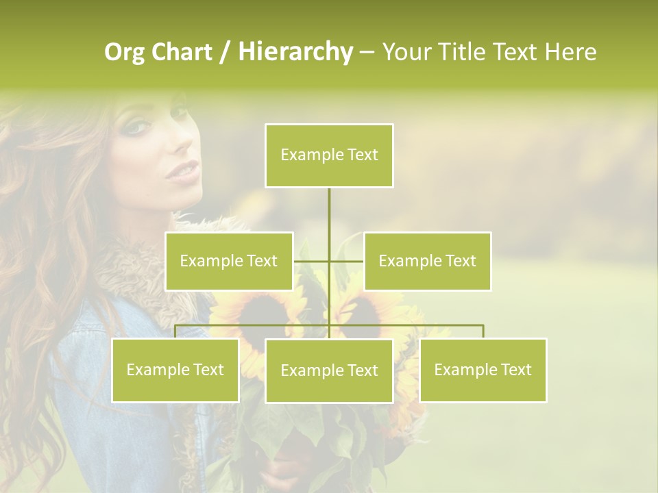 Lifestyle Flora Sunflowers PowerPoint Template