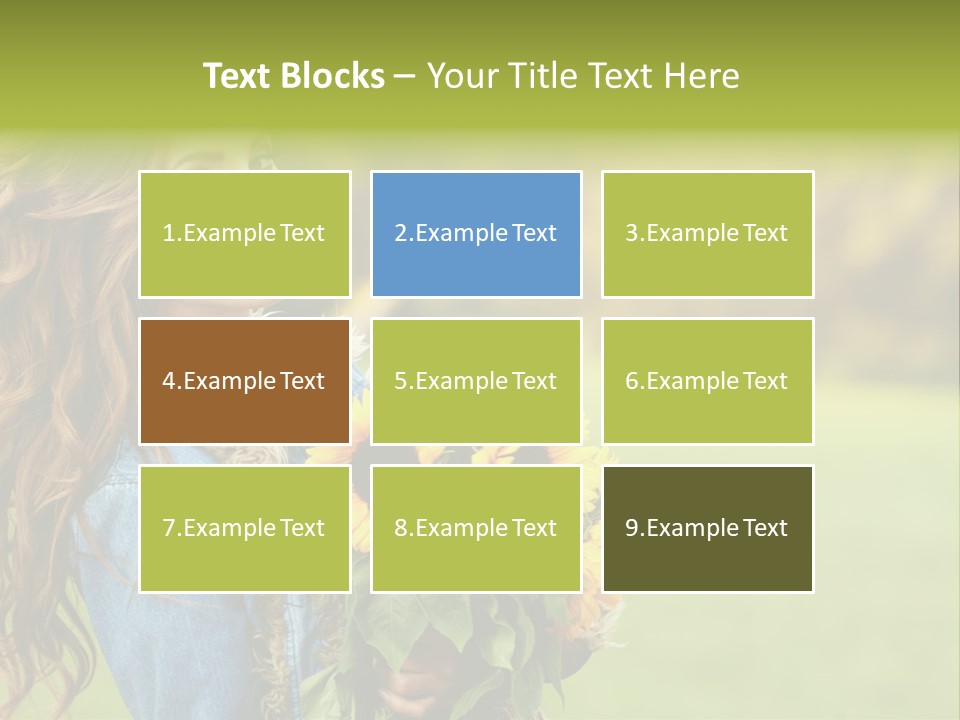 Lifestyle Flora Sunflowers PowerPoint Template