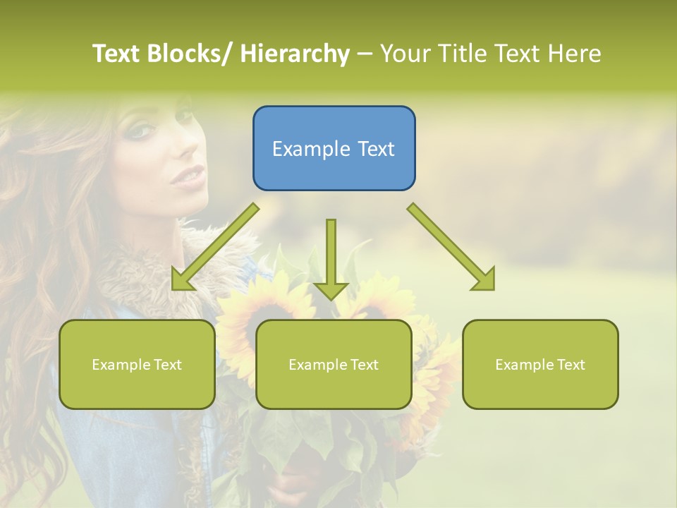Lifestyle Flora Sunflowers PowerPoint Template