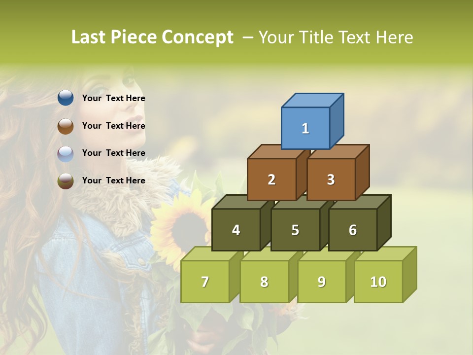 Lifestyle Flora Sunflowers PowerPoint Template