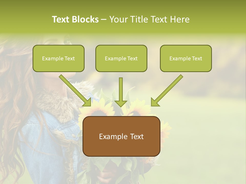 Lifestyle Flora Sunflowers PowerPoint Template