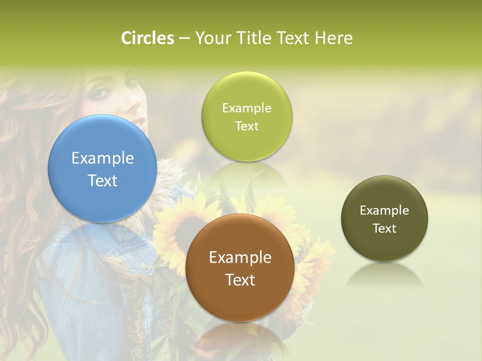 Lifestyle Flora Sunflowers PowerPoint Template