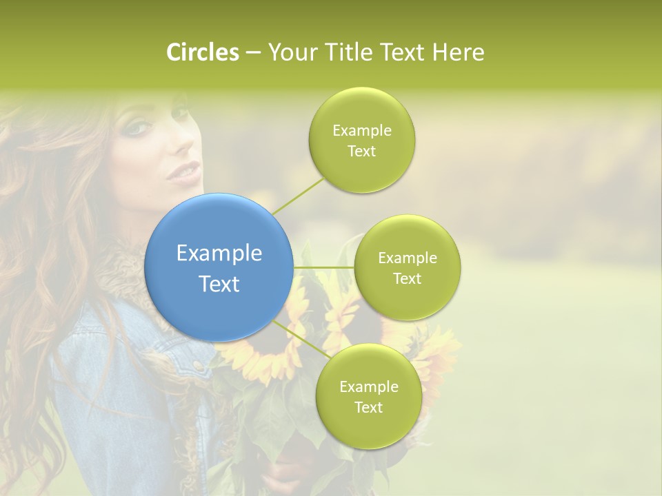 Lifestyle Flora Sunflowers PowerPoint Template