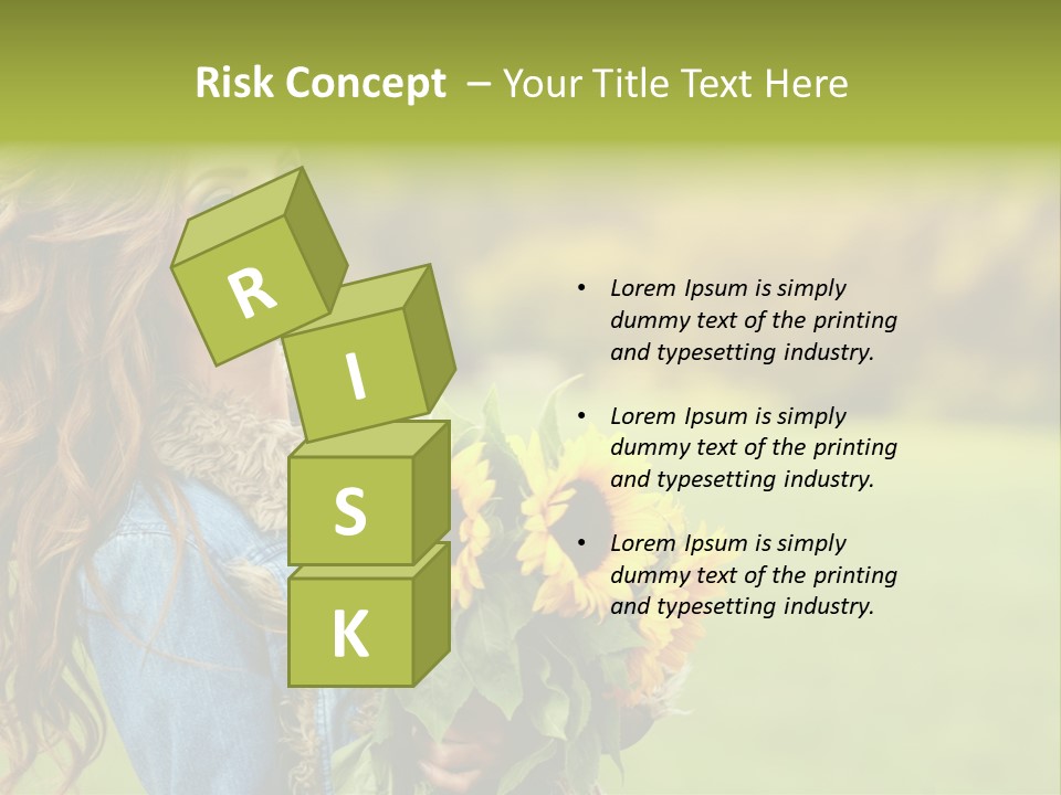 Lifestyle Flora Sunflowers PowerPoint Template