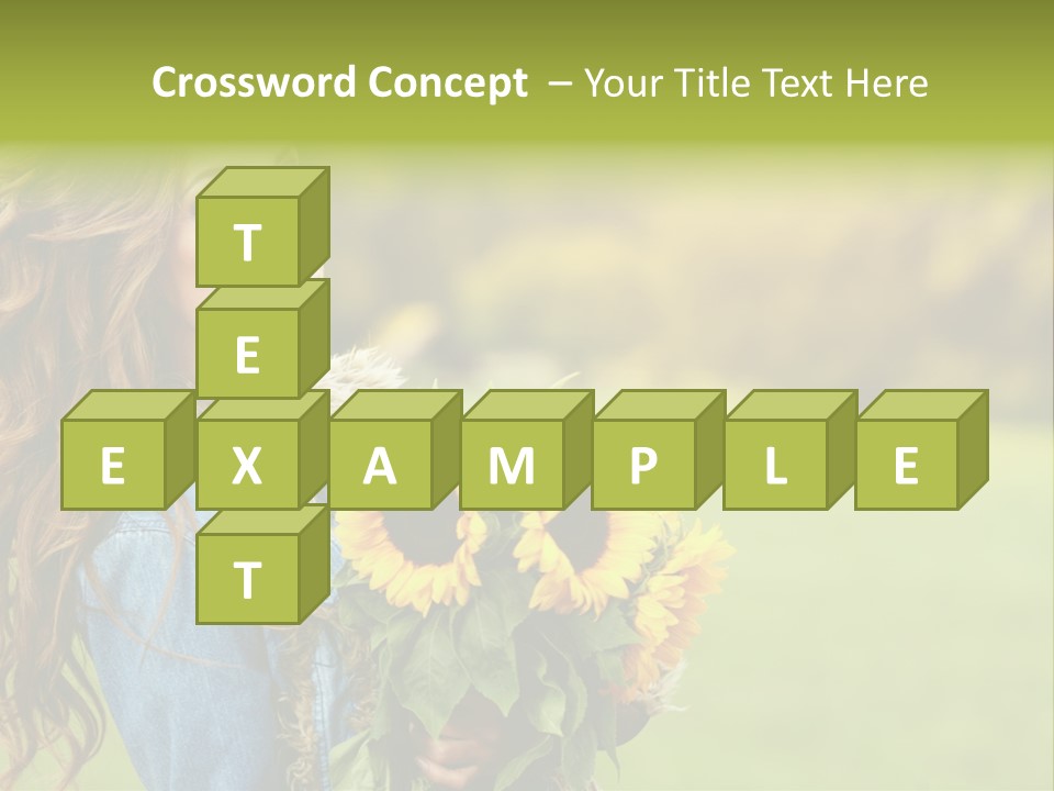Lifestyle Flora Sunflowers PowerPoint Template