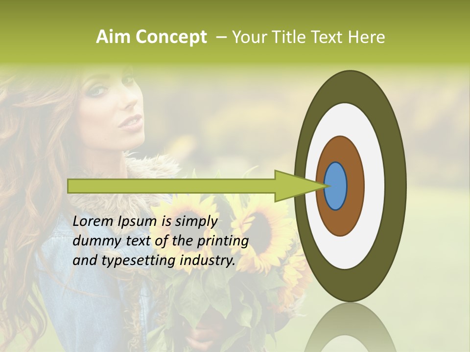 Lifestyle Flora Sunflowers PowerPoint Template