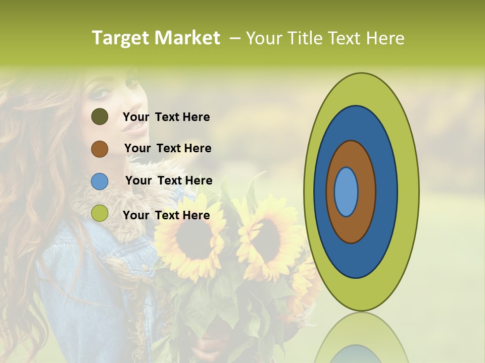 Lifestyle Flora Sunflowers PowerPoint Template