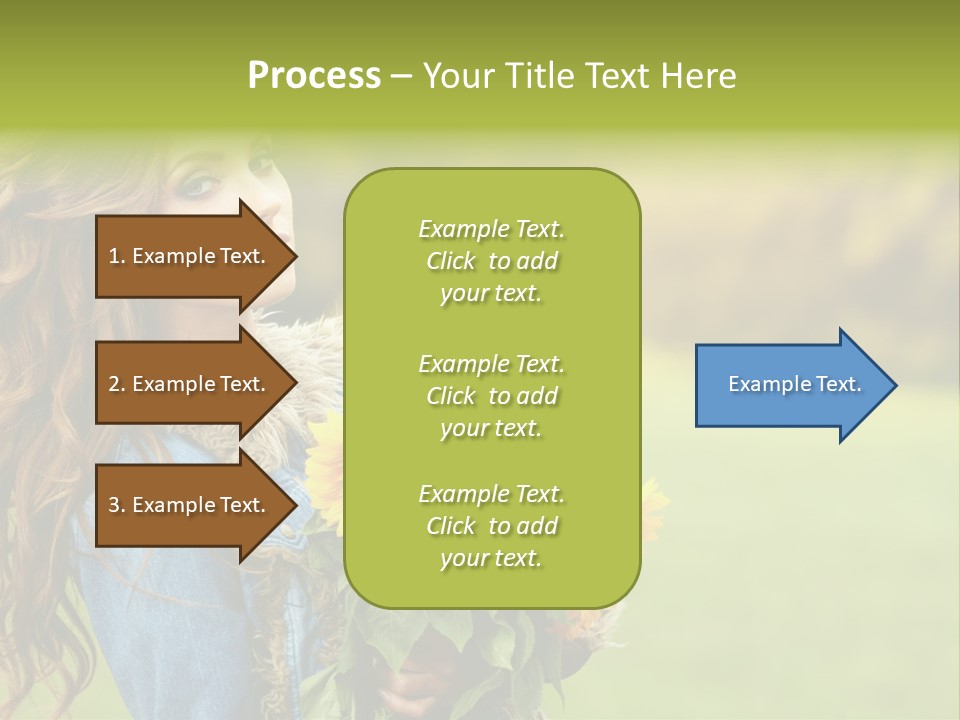 Lifestyle Flora Sunflowers PowerPoint Template