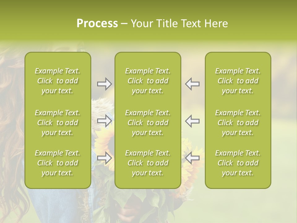Lifestyle Flora Sunflowers PowerPoint Template