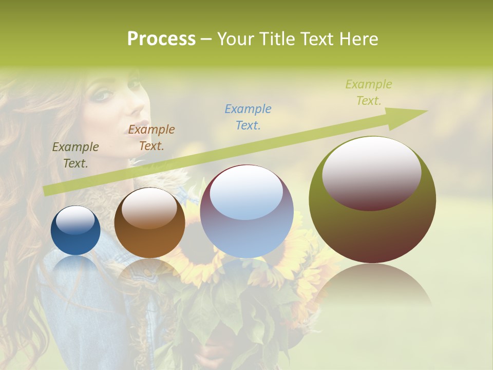 Lifestyle Flora Sunflowers PowerPoint Template