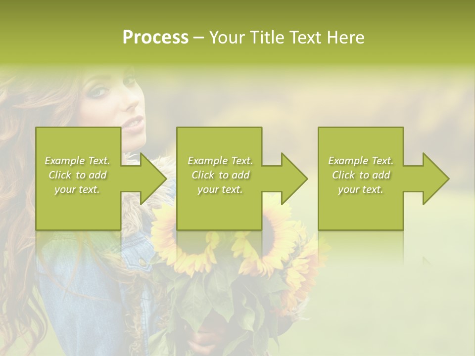 Lifestyle Flora Sunflowers PowerPoint Template