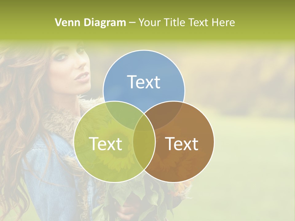 Lifestyle Flora Sunflowers PowerPoint Template